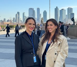 Secretária da Mulher de Itaquá, Hadla Issa, participa de encontro internacional na ONU e se reúne com Luiza Brunet