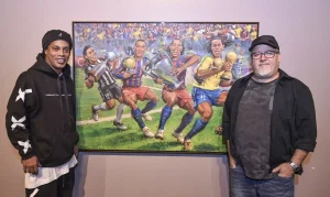 Casa das Rosas em SP: Exposição “Fragmentos de um Gaúcho” celebra Ronaldinho com arte e futebol