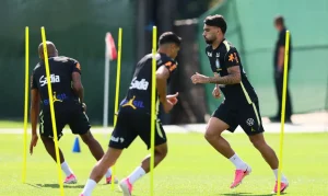 Seleção Brasileira: Neymar fora do treino contra o Haiti, Ancelotti testa formação e Bruno Guimarães, Raphinha e Gabriel Magalhães poupados para Copa do Mundo