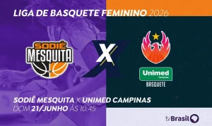 TV Brasil Transmite Jogo Eletrizante da LBF: Sodiê Mesquita x Unimed Campinas Neste Domingo (21) às 10h45!