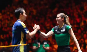 Calderashi em Festa! Hugo Calderano e Bruna Takahashi Brilham e Chegam à Final do WTT Star Contender em São Paulo nas Duplas Mistas