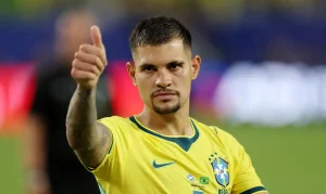 Bruno Guimarães projeta duelo tático contra Odegaard e alerta para força da Noruega em bolas paradas