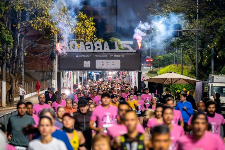 Ruas de Guarulhos recebem corredores com o Santander Track&Field Run Series