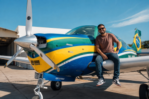 Mário Jorge, o Comandante: o piloto brasileiro que vai dar a volta ao mundo de monomotor em 2026