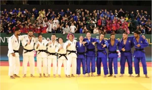 Brasil vence Alemanha de virada e conquista título inédito do Desafio Internacional de Judô em casa!