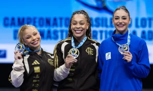 Lorrane Oliveira e Caio Souza Brilham e Conquistam Ouro no Campeonato Brasileiro de Ginástica Artística em Brasília