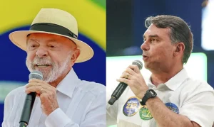 Lula e Flávio Bolsonaro em atos simultâneos no Rio: Segurança, Educação e Economia em Destaque na Campanha Presidencial de Sábado (22)