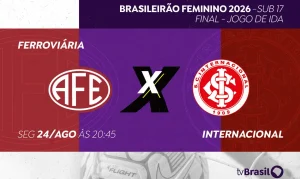 Ferroviária x Internacional: TV Brasil transmite Jogo de Ida da Final do Brasileirão Feminino Sub-17 com Narração e Comentários de Mulheres