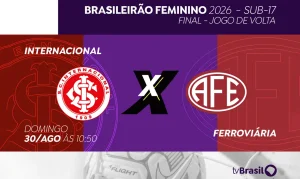 Futebol Feminino Sub-17: TV Brasil Transmite Final Empolgante Entre Internacional e Ferroviária Neste Domingo