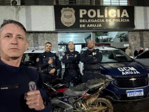 Smart Arujá e COI garantem recuperação de motocicleta furtada em menos de duas horas
