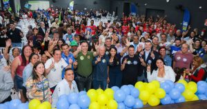 Clau Camargo e Márcio Alvino reúnem centenas de apoiadores no Kaikan de Arujá