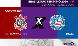 Futebol Feminino: TV Brasil transmite Corinthians x Bahia pela semifinal do Brasileirão A1; saiba como assistir