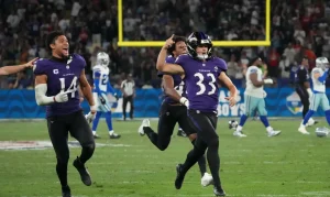 No último segundo: Baltimore Ravens vencem Dallas Cowboys em jogo histórico de NFL no Rio de Janeiro