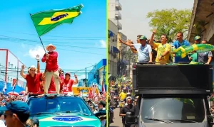 Lula foca em comício no Nordeste, Flávio Bolsonaro lidera moto-carreata no Rio: agendas de campanha em polos opostos
