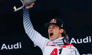 Lucas Pinheiro Braathen, o primeiro campeão brasileiro em Olimpíadas de Inverno, inicia temporada com ouro no slalom gigante na Áustria